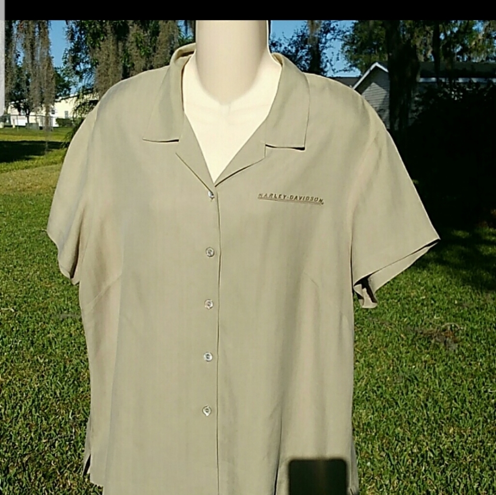 Harley Davidson silk shirt